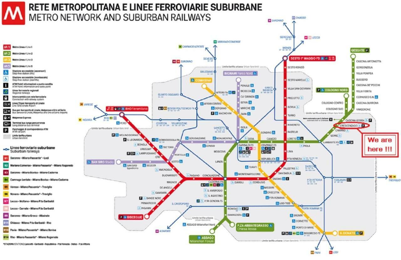 Appartamento Palmanova Vicino Alla Metropolitana Milaan Buitenkant foto